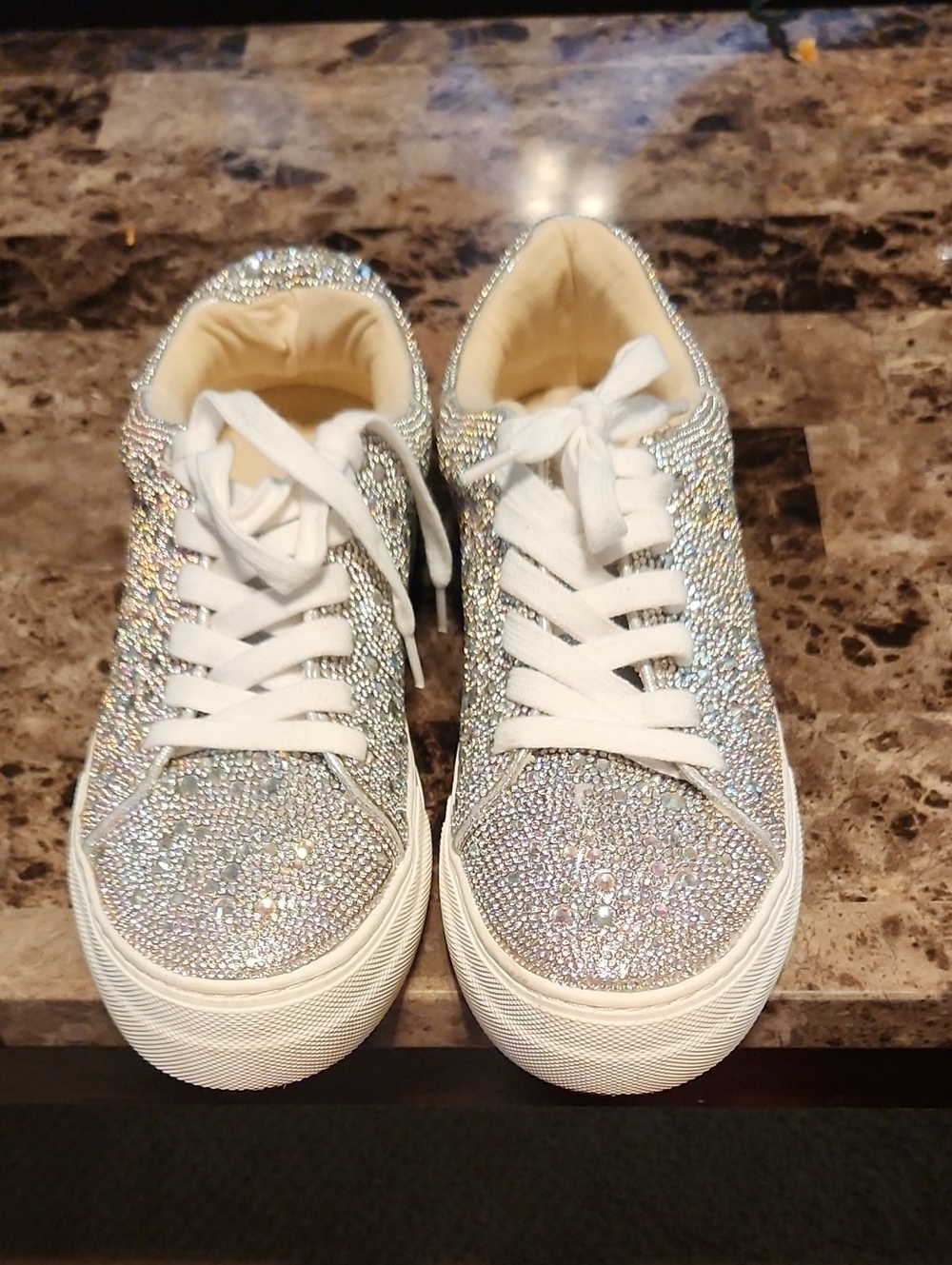 Betsey Johnson Sidny Rhinestone Platform Sneaker